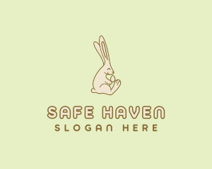 Easter Bunny Egg logo design