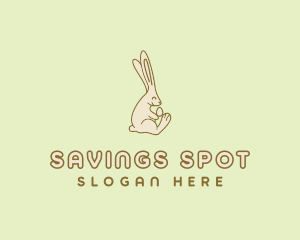 Easter Bunny Egg logo design