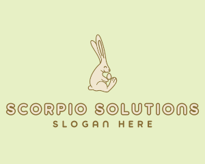 Easter Bunny Egg logo design