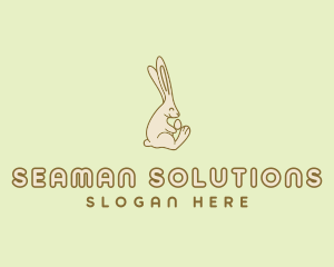 Easter Bunny Egg logo design