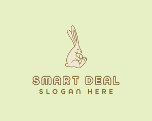 Easter Bunny Egg logo design