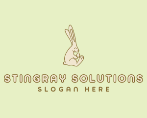 Easter Bunny Egg logo design