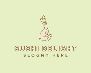 Easter Bunny Egg logo design