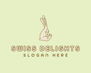 Easter Bunny Egg logo design