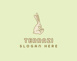 Easter Bunny Egg logo design