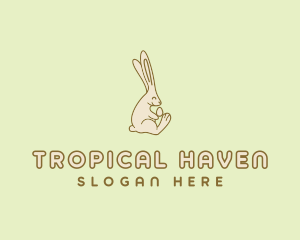 Easter Bunny Egg logo design