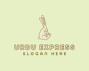 Easter Bunny Egg logo design