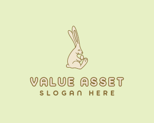 Easter Bunny Egg logo design