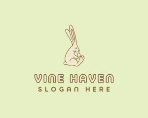 Easter Bunny Egg logo design