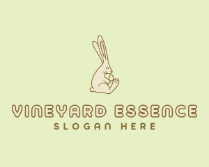 Easter Bunny Egg logo design