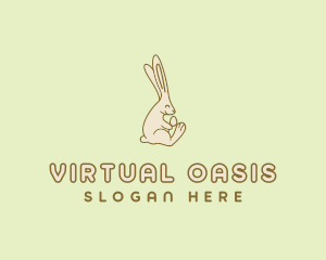 Easter Bunny Egg logo design