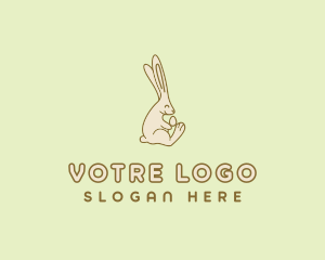 Easter Bunny Egg logo design