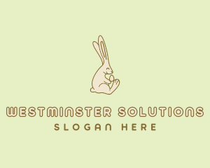 Easter Bunny Egg logo design