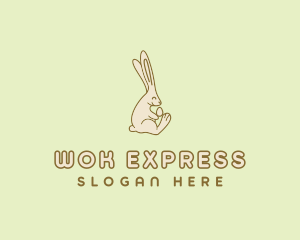 Easter Bunny Egg logo design