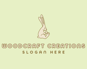 Easter Bunny Egg logo design