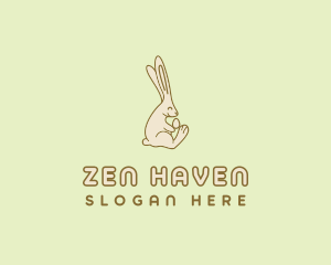 Easter Bunny Egg logo design