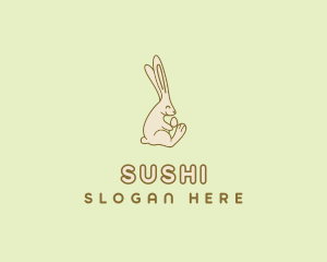 Easter Bunny Egg logo design