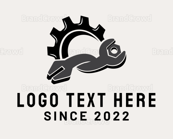 Cog Mechanical Wrench Logo