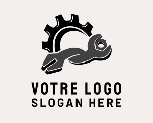 Cog Mechanical Wrench Logo