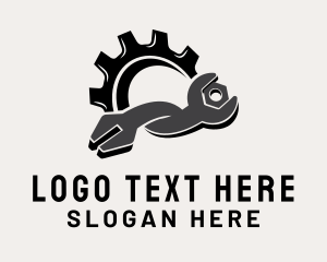 Cog Mechanical Wrench Logo