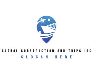 Travel - Cruise Ship Location logo design
