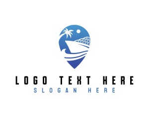 Ship - Cruise Ship Location logo design