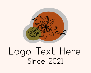 Natural - Cinnamon Star Anise logo design