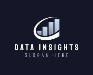 Financial Analytics Graph logo design