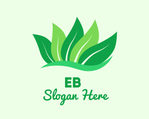 Organic - Natural Green Leaves logo design
