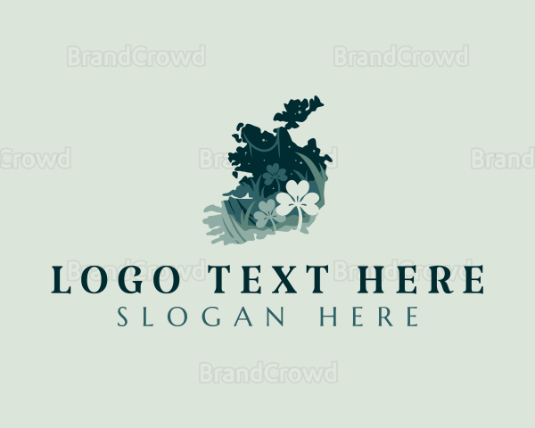 Ireland Clover Shamrock Logo
