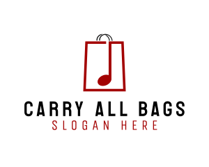 Bag - Music Note Bag logo design