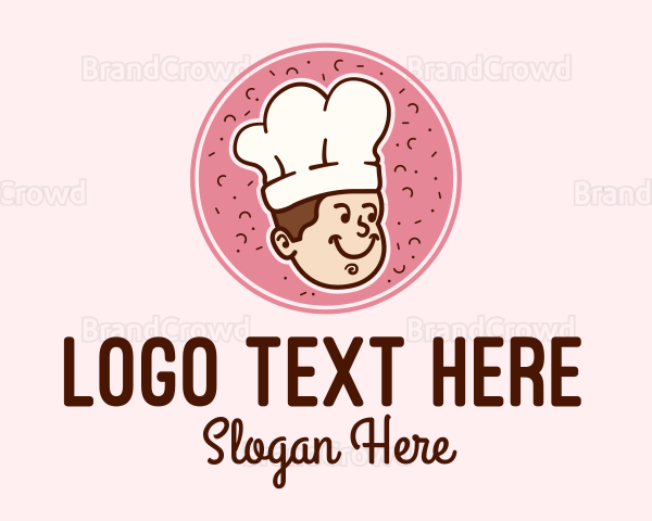 Cute Baker Chef Logo