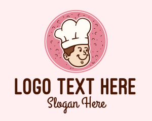 Kitchen - Cute Baker Chef logo design