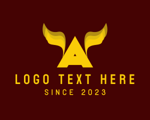 Exportation - Simple Wings Letter A logo design