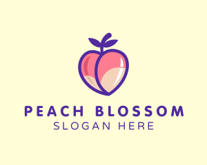 Seductive Erotic Peach logo design