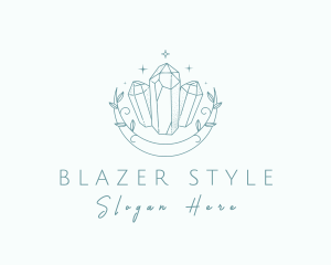 Moon Leaf Crystals logo design