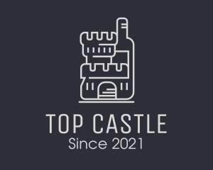 Medieval Castle Wine Cellar logo design