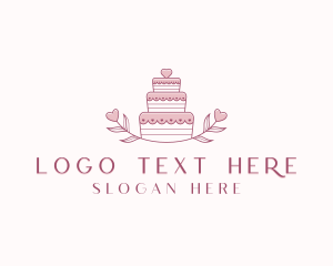 Dessert Bar - Wedding Cake Catering logo design