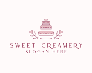 Wedding Cake Catering logo design