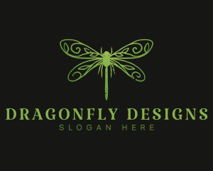 Dragonfly - Dragonfly Insect Wings logo design