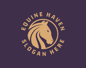 Stallion Horse Racing logo design