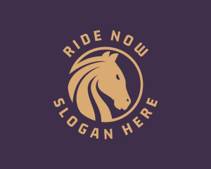 Stallion Horse Racing logo design