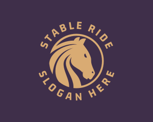 Stallion Horse Racing logo design