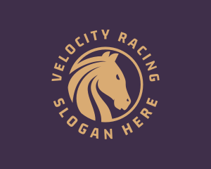 Stallion Horse Racing logo design