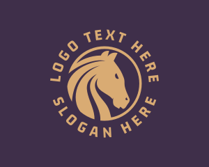 Pony - Stallion Horse Racing logo design