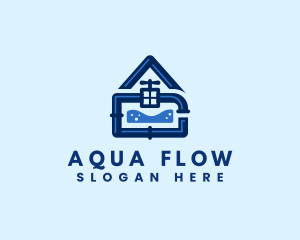 Waterworks - Water House Plumbing logo design