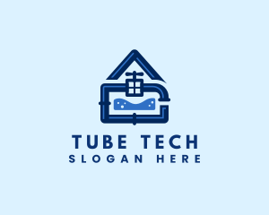 Tube - Water House Plumbing logo design