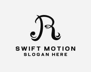 Swoosh - Swirly Swoosh Cursive logo design