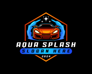 Automotive Car Wash Splash logo design