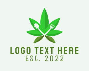 Cannabis Leaf - Edible Cannabis Restaurant logo design